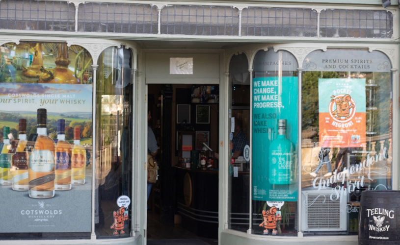 Exterior of shop